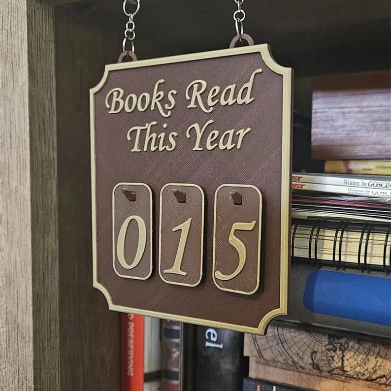 Hanging Bookshelf Counter Bookish Decor Books Read This Year Counter