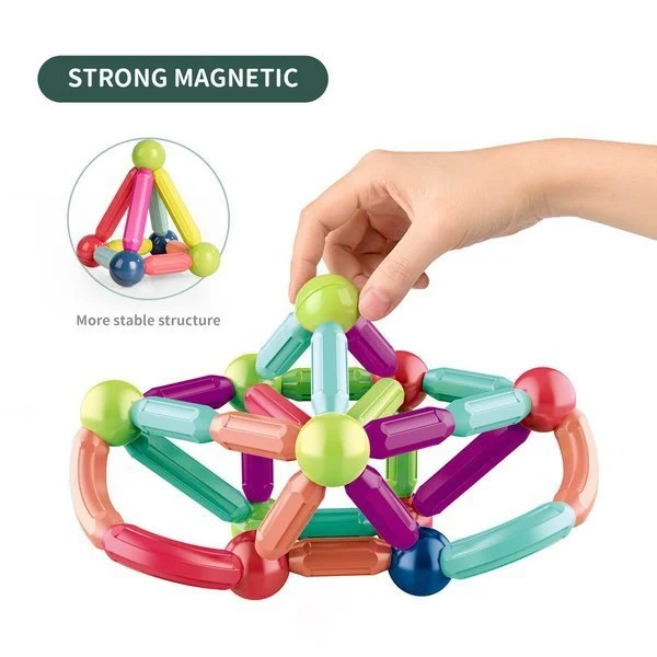 Magnetic Balls And Rods Set Educational Magnet Building Blocks