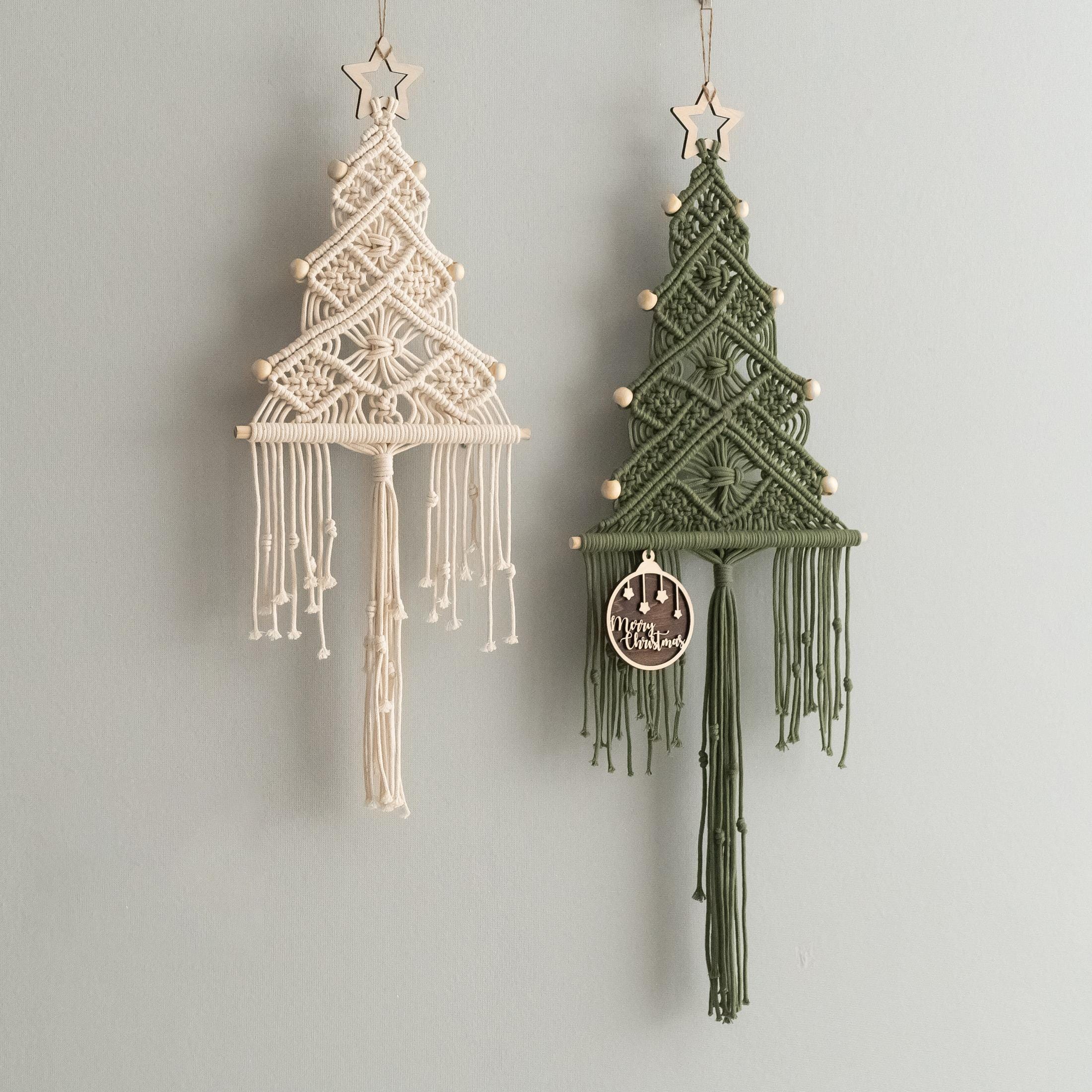 Boho Macrame Christmas Tree Hanging