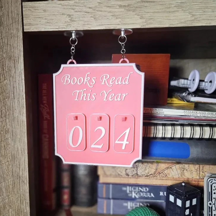 Hanging Bookshelf Counter Bookish Decor Books Read This Year Counter