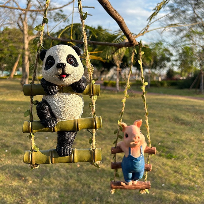 🐰🐼🐷Adorable Garden Resin Pendant