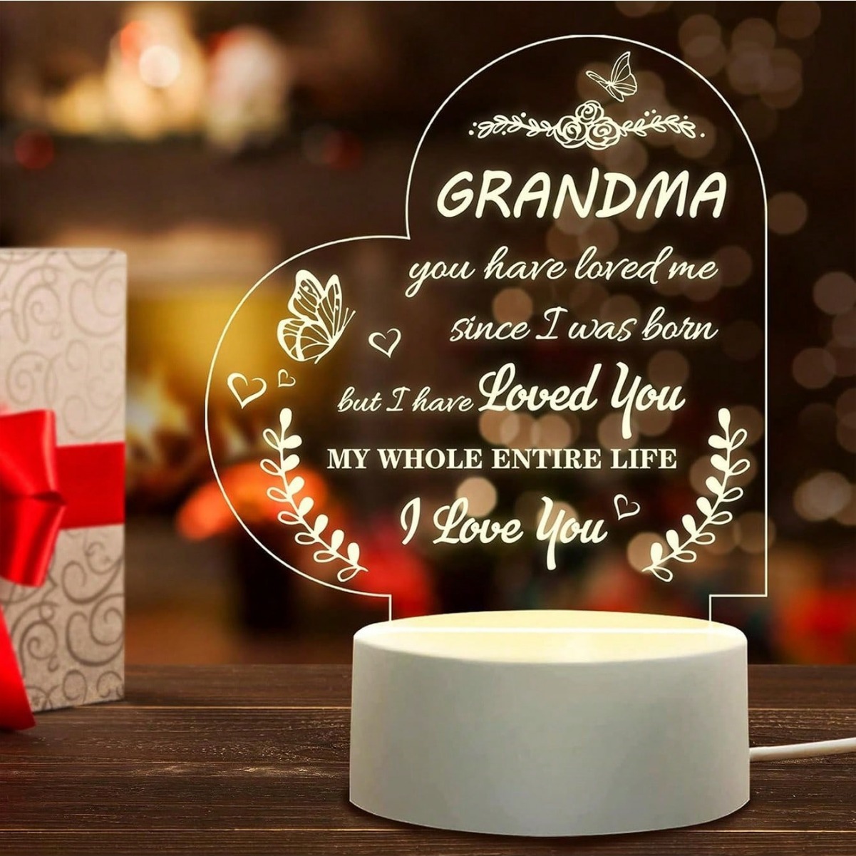 Acrylic Nightlight Gift - Show Love to Your Families and Friends