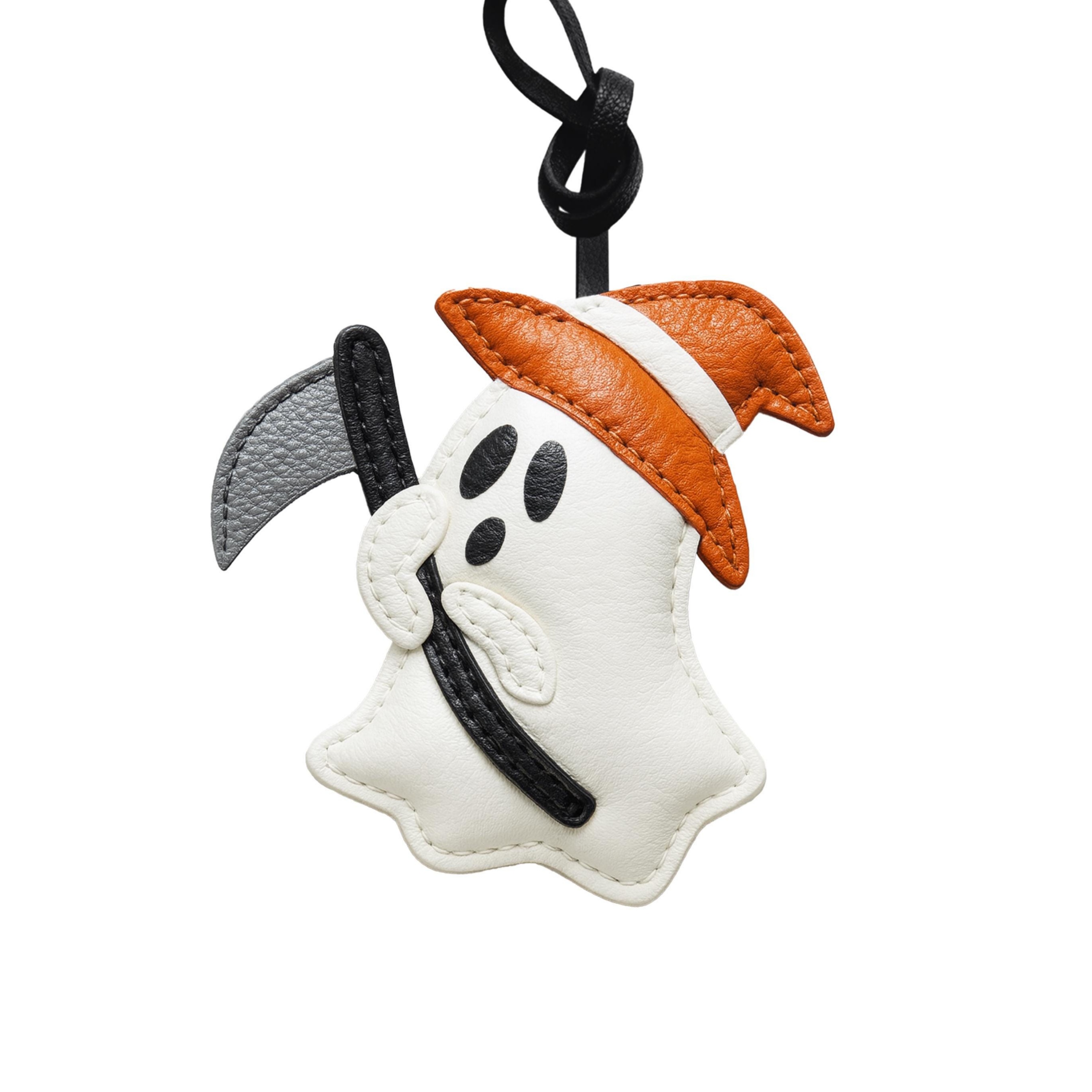 Handcrafted Leather Ghost Bag Charm
