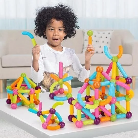 Magnetic Balls And Rods Set Educational Magnet Building Blocks