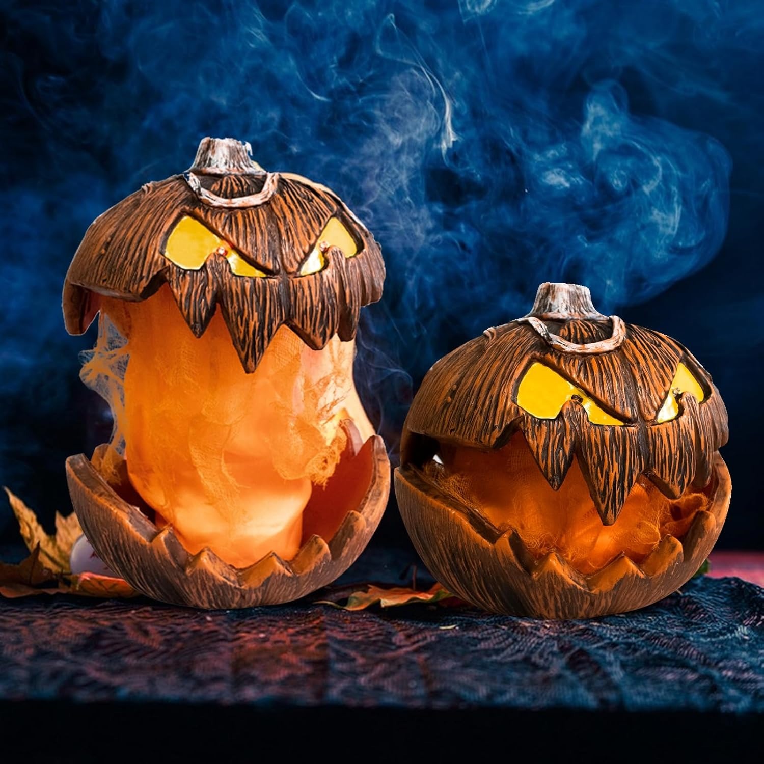 Halloween Scary Pumpkin With Lights 👻