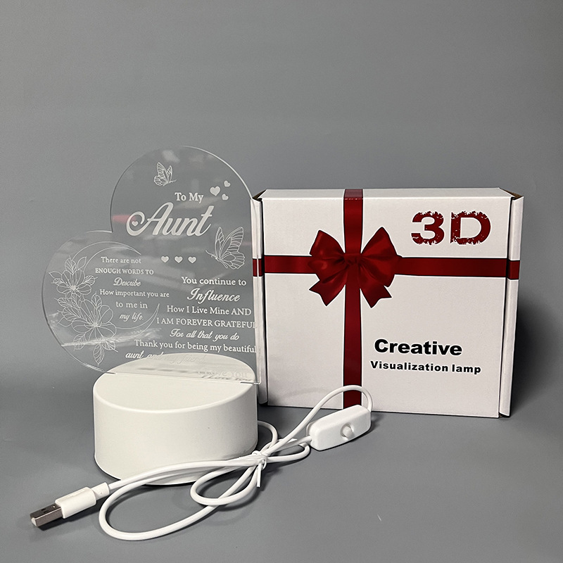 Acrylic Nightlight Gift - Show Love to Your Families and Friends