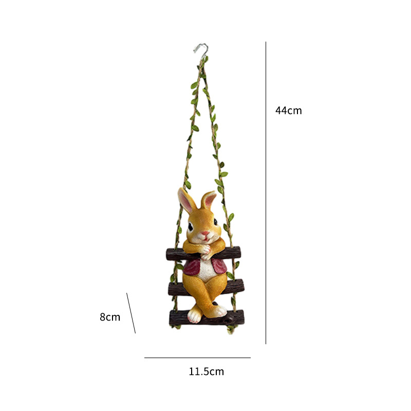 🐰🐼🐷Adorable Garden Resin Pendant