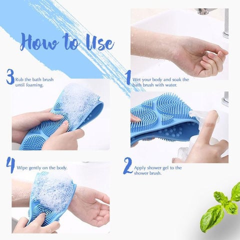 Summer Hot Sale 47% OFF - Silicone Bath Body Brush (BUY 3 FREE SHIPPING NOW)