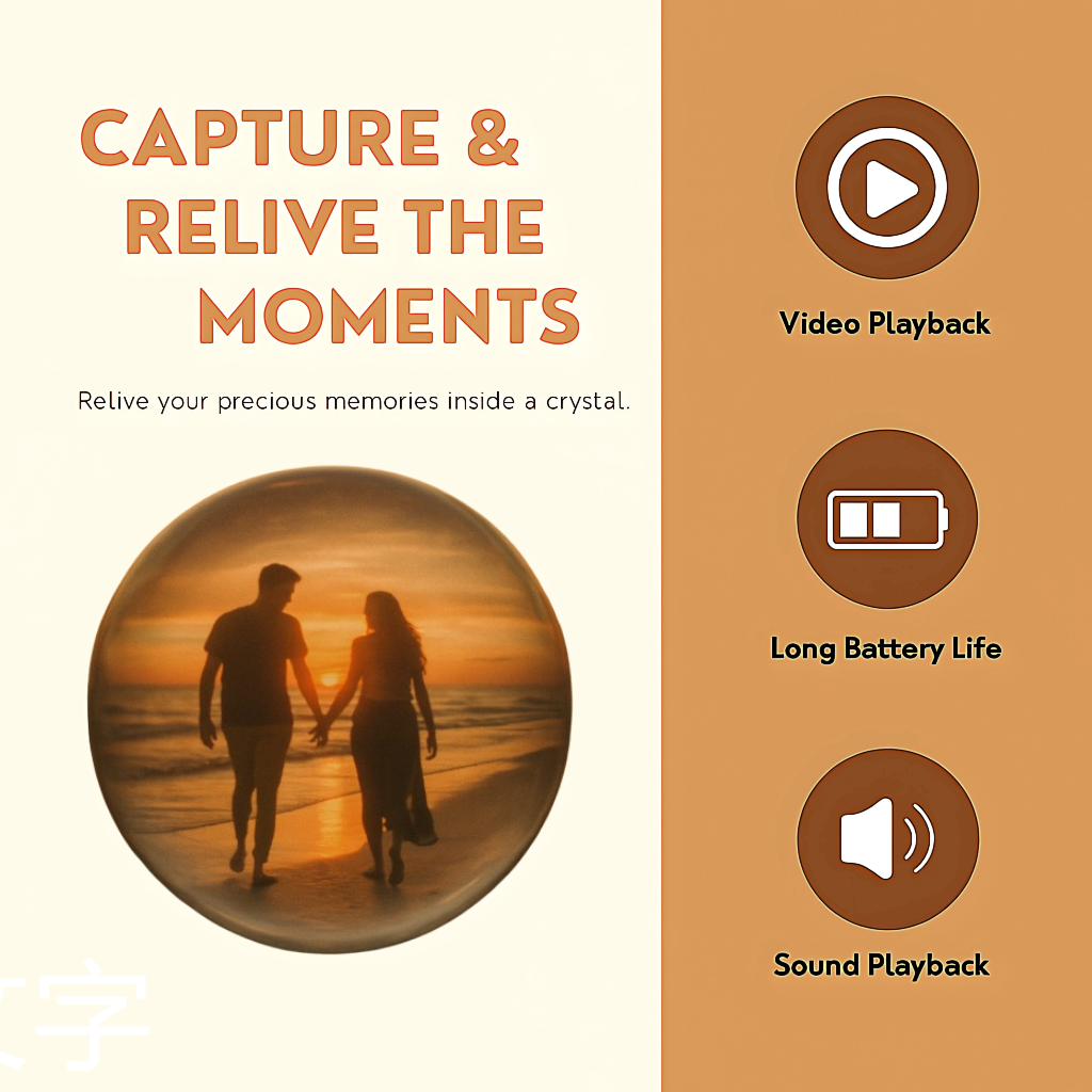 Video Crystal Ball - Hold Breathable Memories in Your Hand