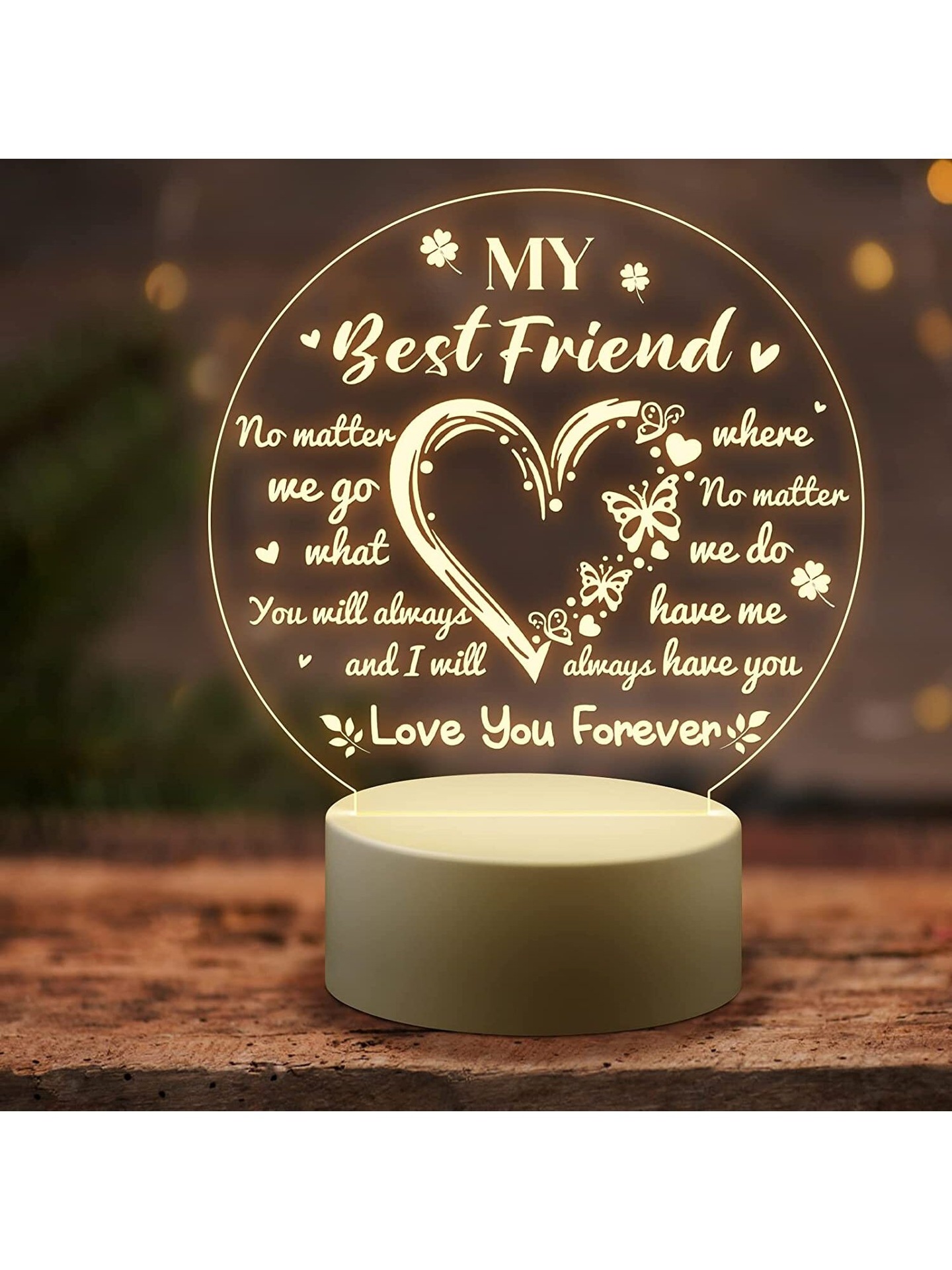 Acrylic Nightlight Gift - Show Love to Your Families and Friends