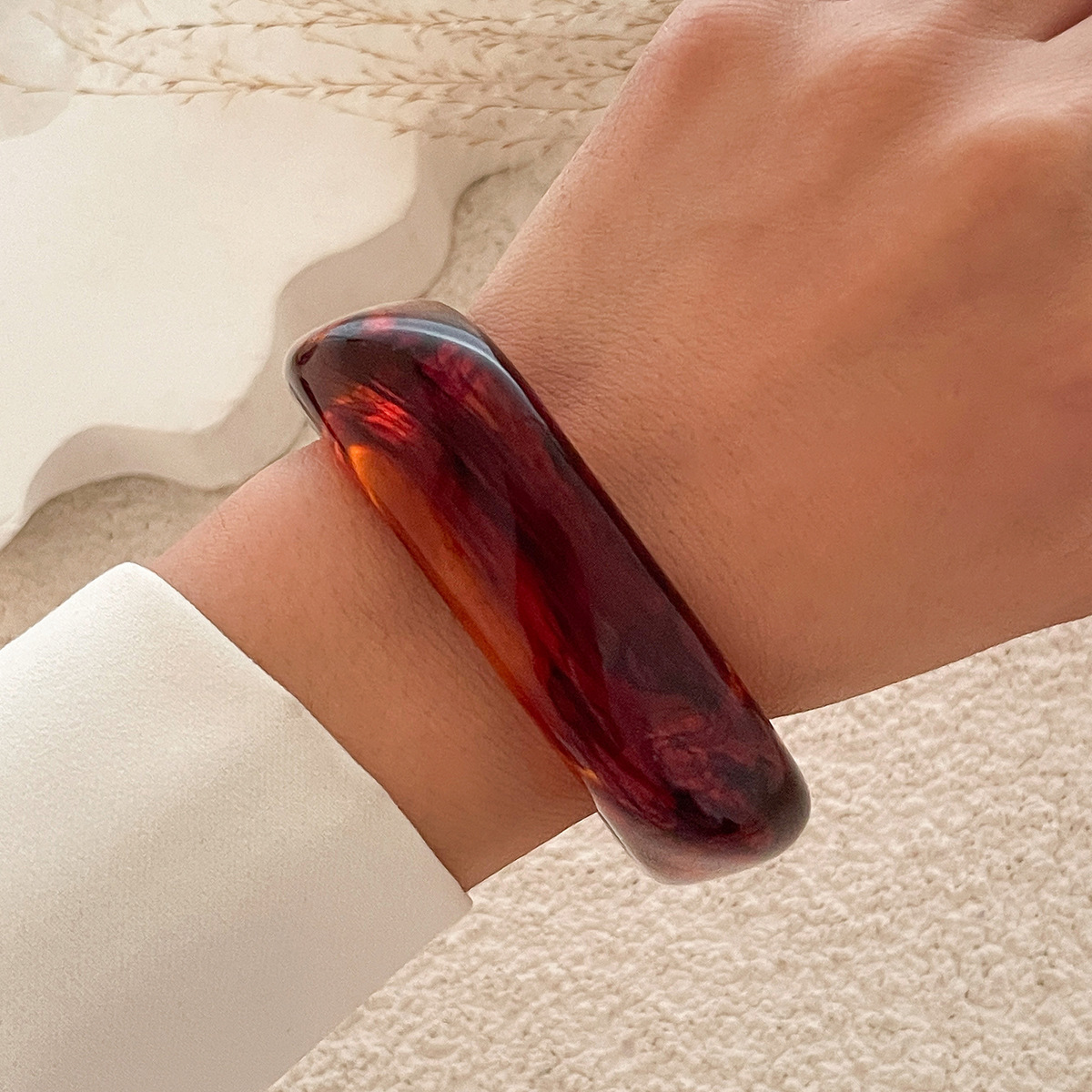 Acrylic Statement Bangle – Bold, Colorful & Versatile