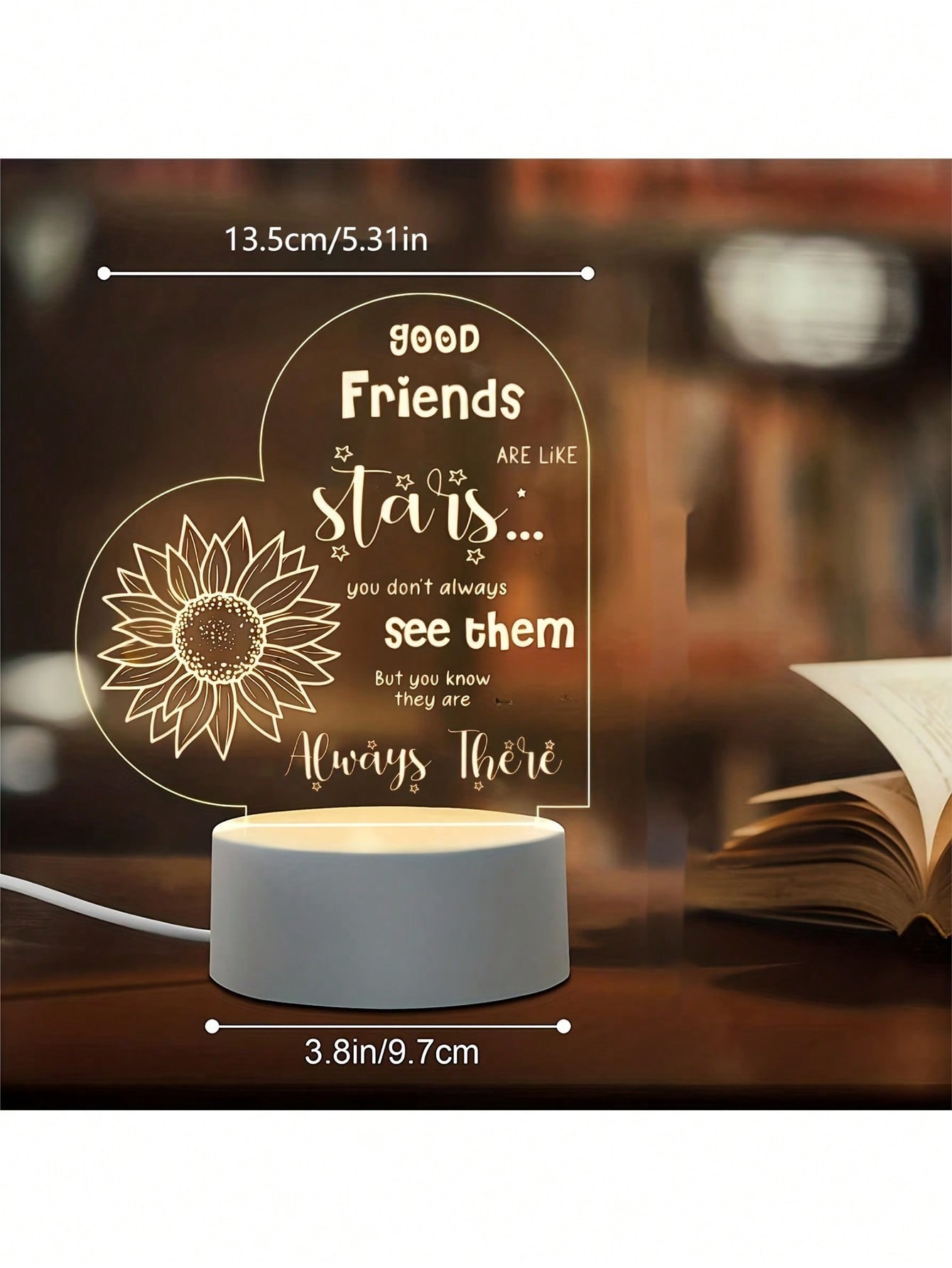 Acrylic Nightlight Gift - Show Love to Your Families and Friends