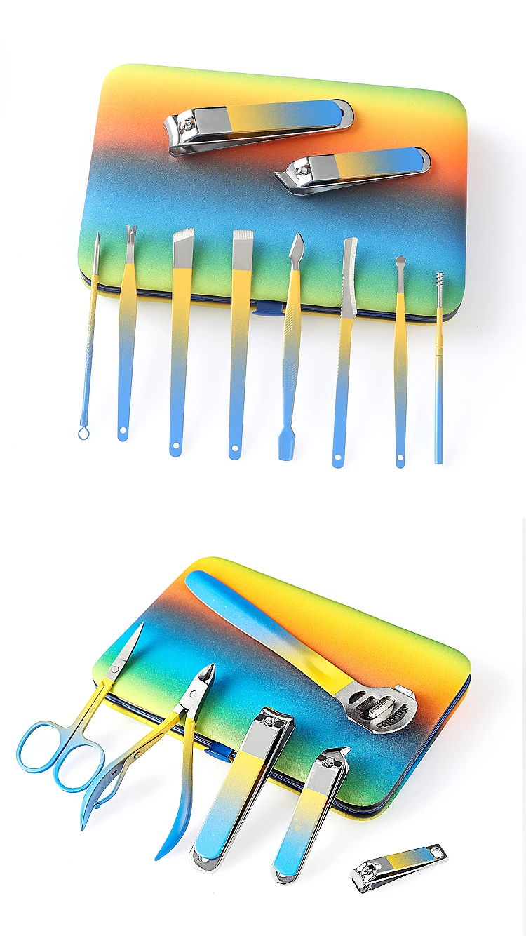 🔥Multicolor Stainless steels Manicure Set