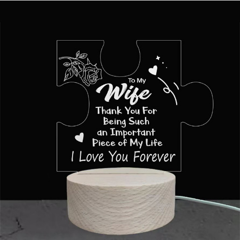Acrylic Nightlight Gift - Show Love to Your Families and Friends