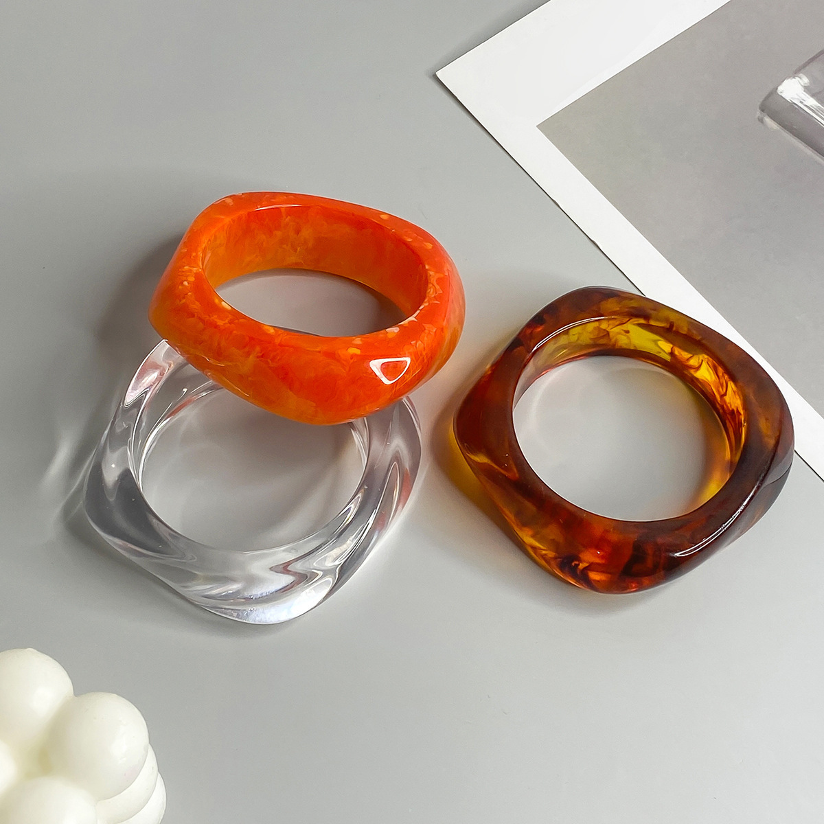 Acrylic Statement Bangle – Bold, Colorful & Versatile