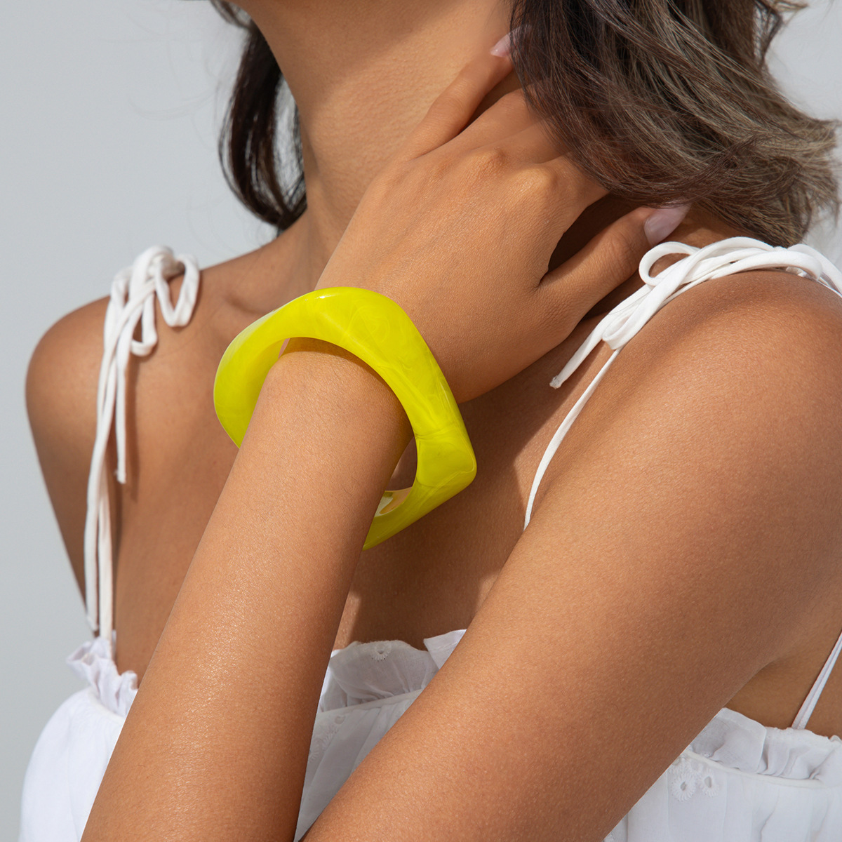 Acrylic Statement Bangle – Bold, Colorful & Versatile