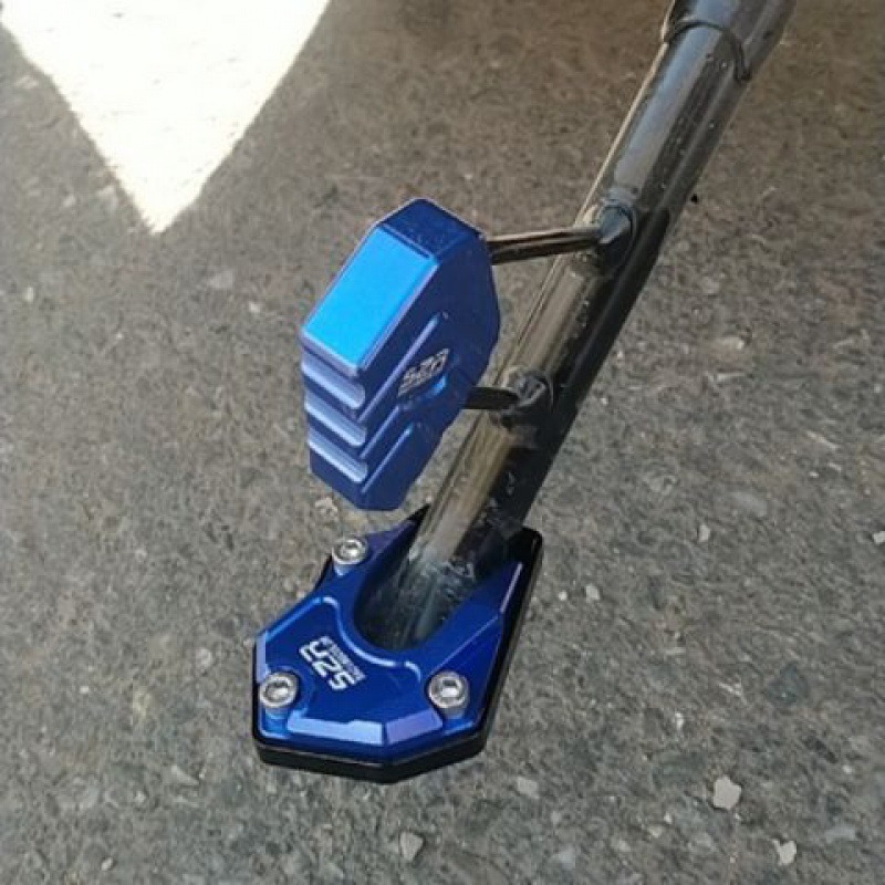 Motorcycle support frame stainless steel alloy foot pads