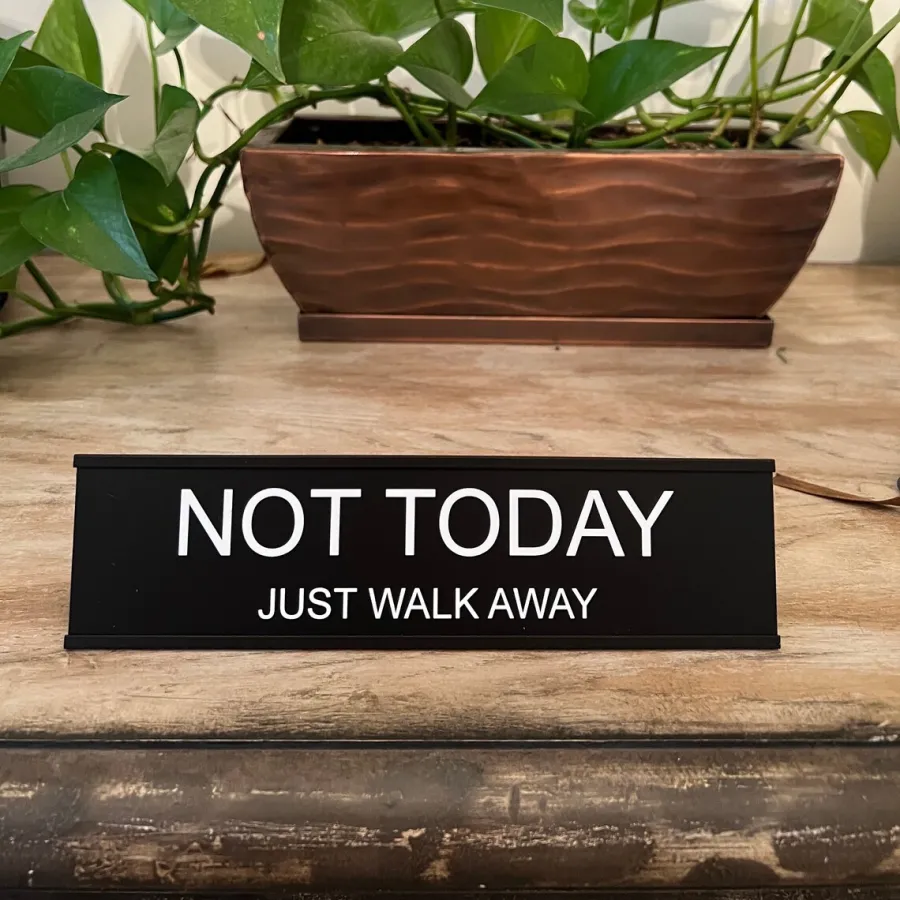 Funny Desk Plate Office Decor