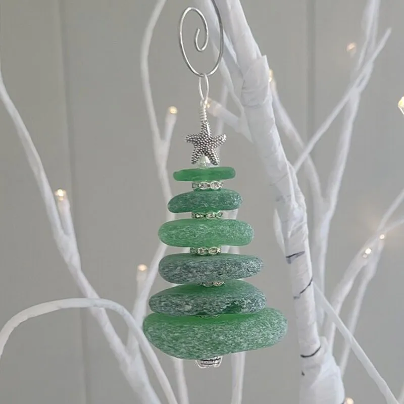 🎁💝2023 CHRISTMAS GIFT - Sea Glass Christmas Tree Ornament