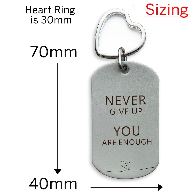 Handmade Leather Keyring Gift - 💖TO BE WITH YOU