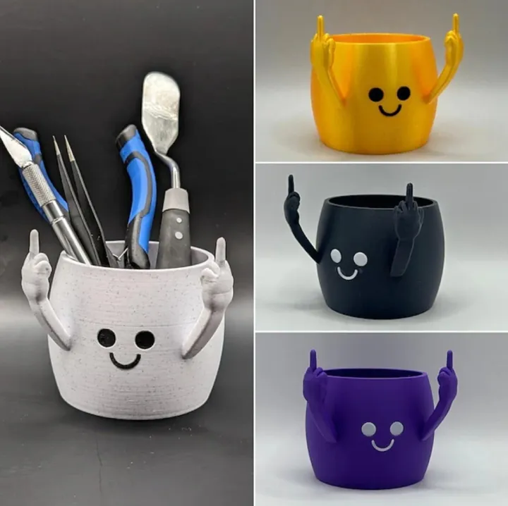 MIDDLE FINGER PENCIL HOLDER