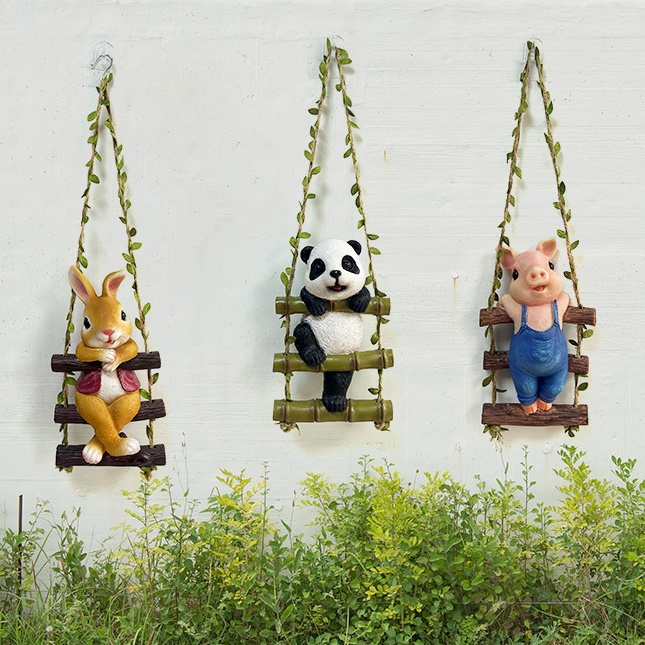 🐰🐼🐷Adorable Garden Resin Pendant