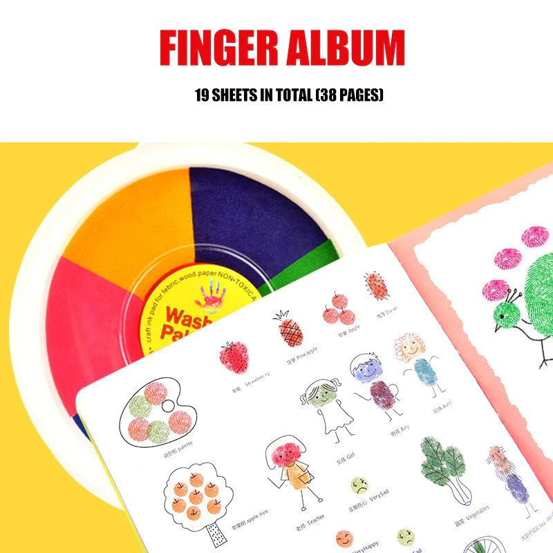 🖐️Funny Finger Painting Kit