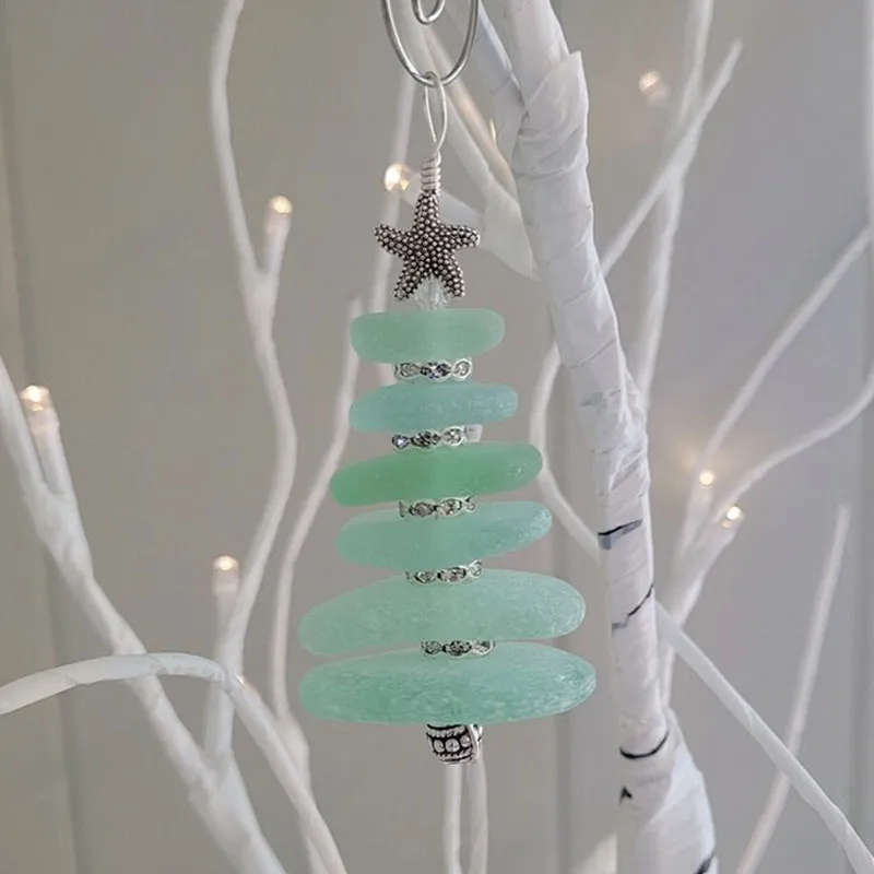 🎁💝2023 CHRISTMAS GIFT - Sea Glass Christmas Tree Ornament
