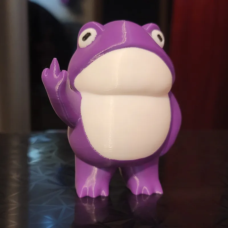 🐸Cheeky Middle Finger Frog😂