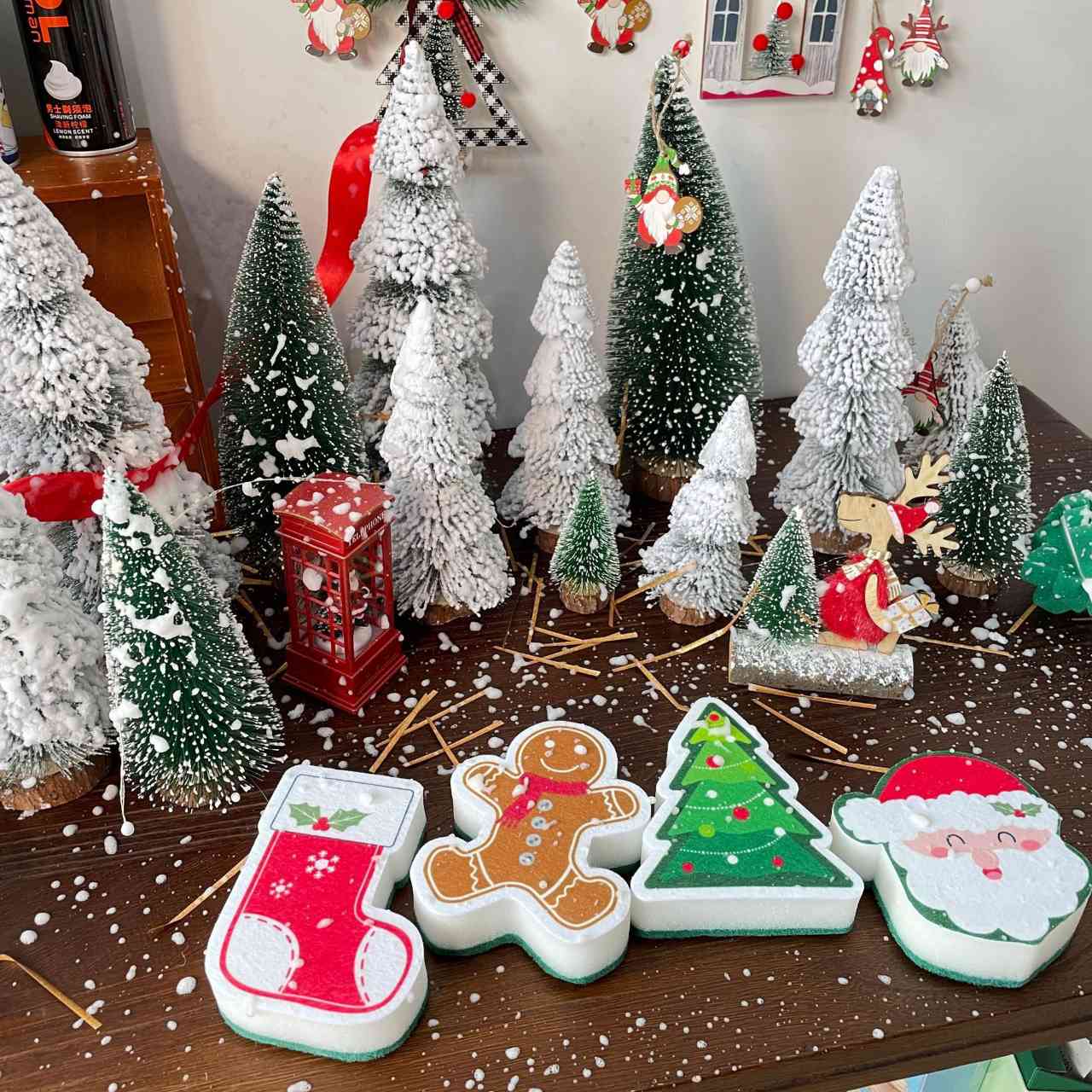 🎄2023 NEW SALE Multifunctional Cleaning Sponge--Super Christmassy✨
