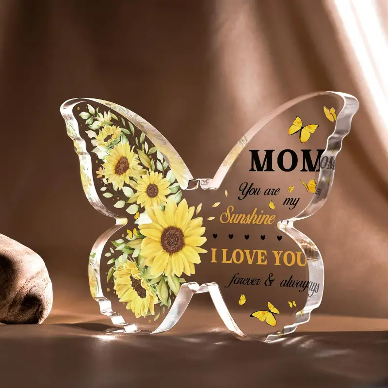 🔥2024 MOTHER'S DAY HOT SALE - Butterfly Acrylic Commemorative Plaque