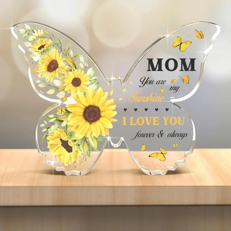 🔥2024 MOTHER'S DAY HOT SALE - Butterfly Acrylic Commemorative Plaque