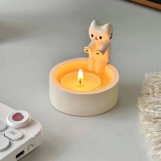 😻cute Cat Candle Holder