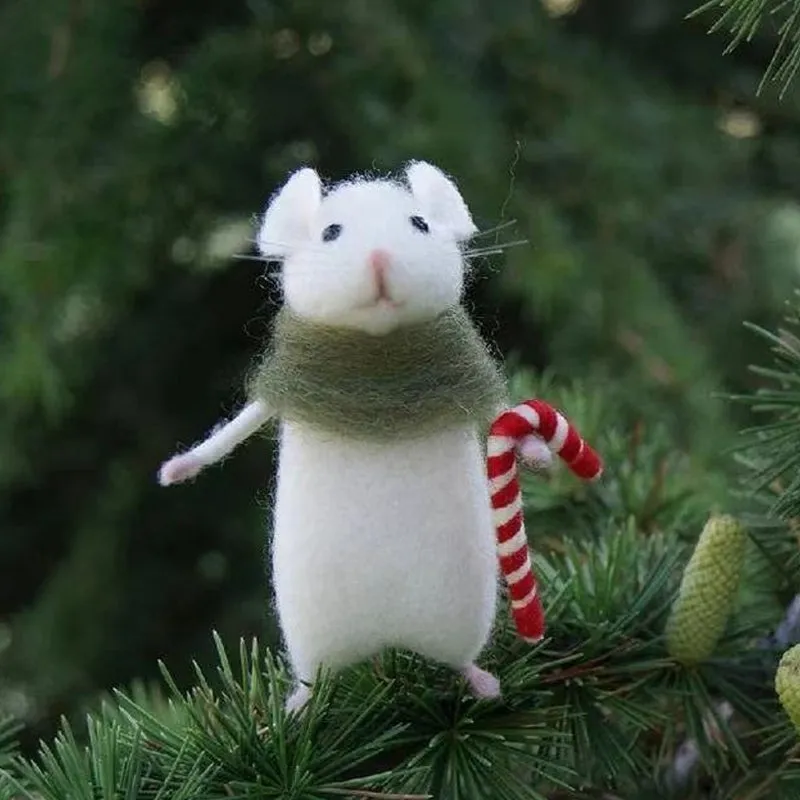 🐭Cute Felt Mouse Ornament