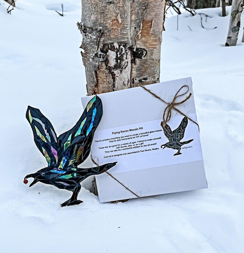 Sitting Fox Glass Mosaic Kit