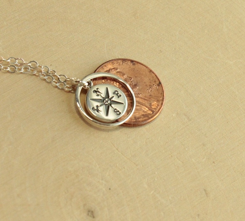 Graduation Inspirational Gift - Eternity Compass Necklace