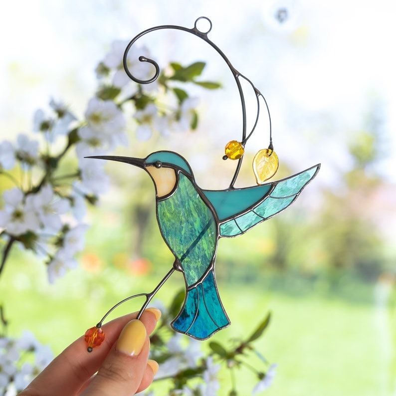 🐦Hummingbird Stained Suncatcher