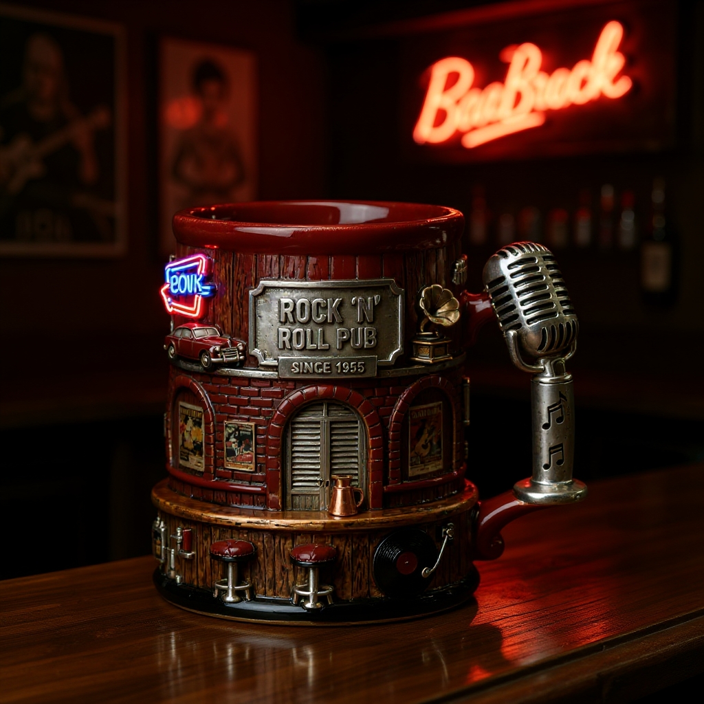 🍻3D bar theme cup