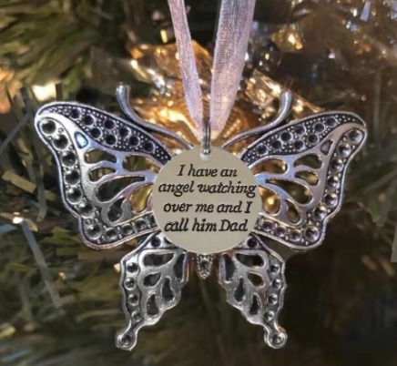 Memorial Butterfly Pendant for Loss of Loved One