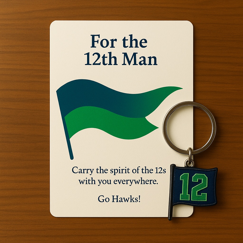 🏈12th Fan Keychain – Your Spirit, Our Strength