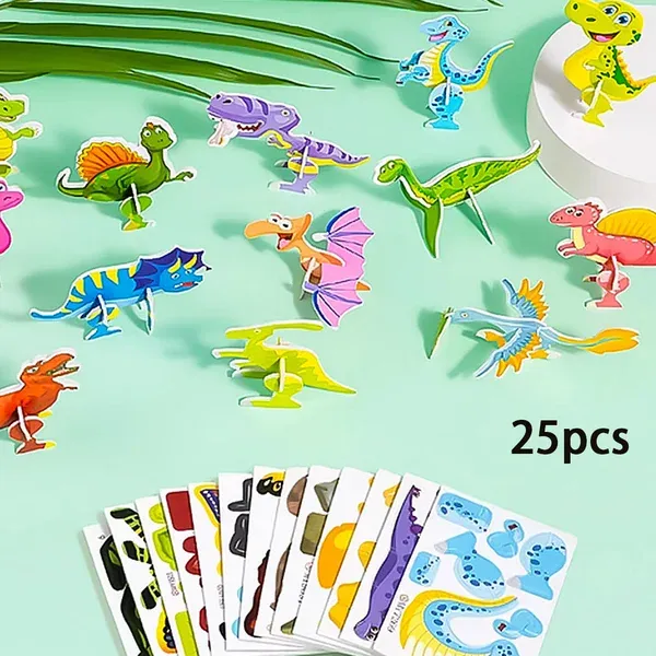 🔥Hot Sale🔥 🦖Educational 3D Cartoon Puzzle