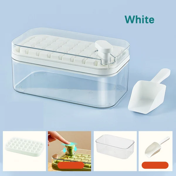Ice Cube Tray with Lid and Bin