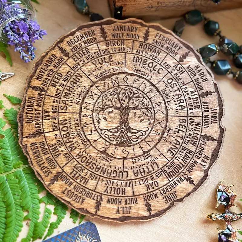 🔥HOT SALE 50% OFF - 💖Wheel Of The Year Wood Sign - Tree of Life
