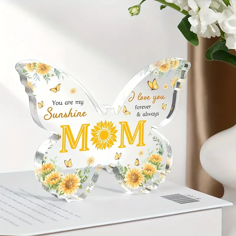 🔥2024 MOTHER'S DAY HOT SALE - Butterfly Acrylic Commemorative Plaque