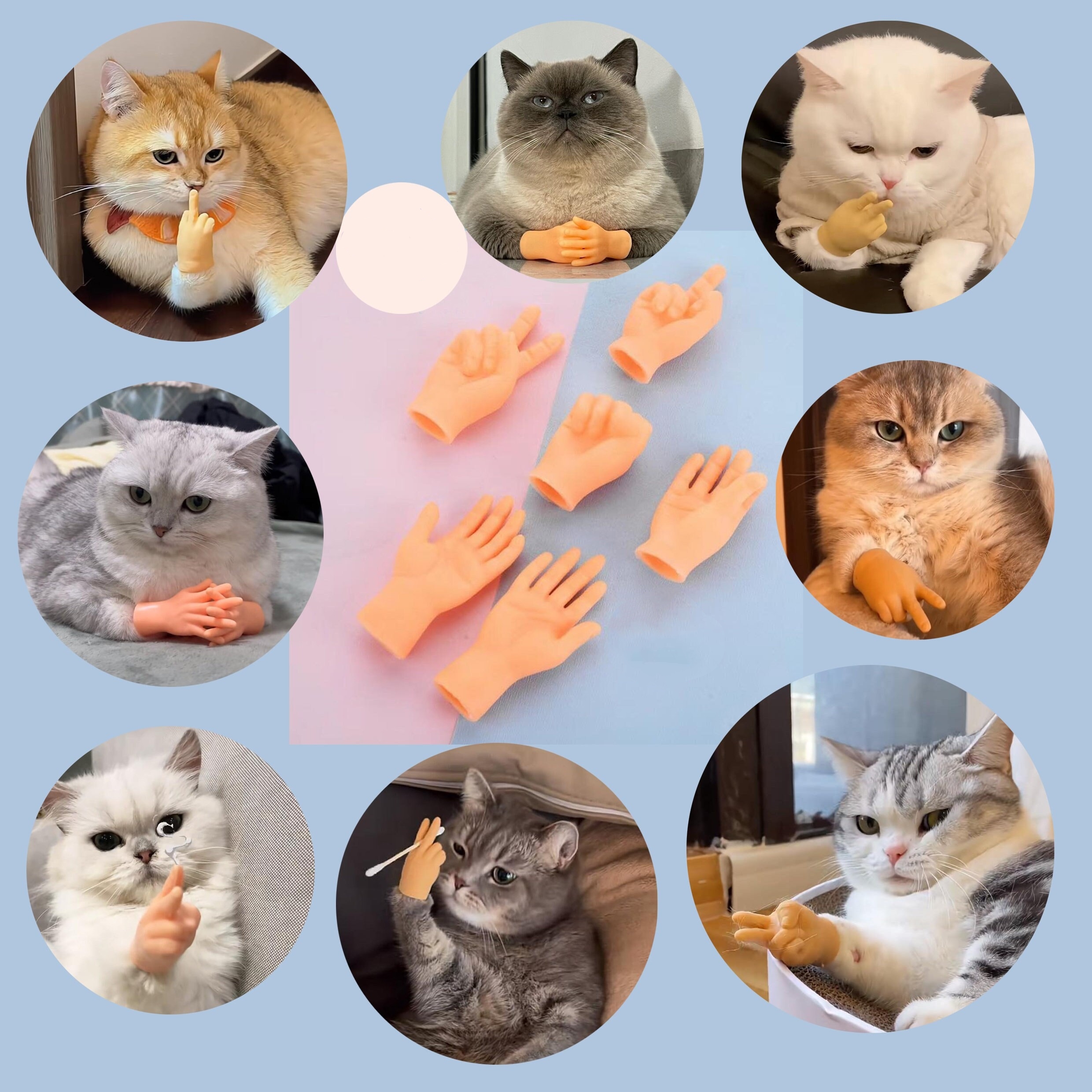 🤣Hilarious Cat Tricks Gifts - 🐾Finger Cots For Cats