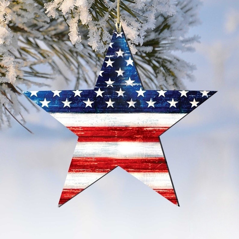 🔥Independence Day Decor - Patriotic Wooden Ornament