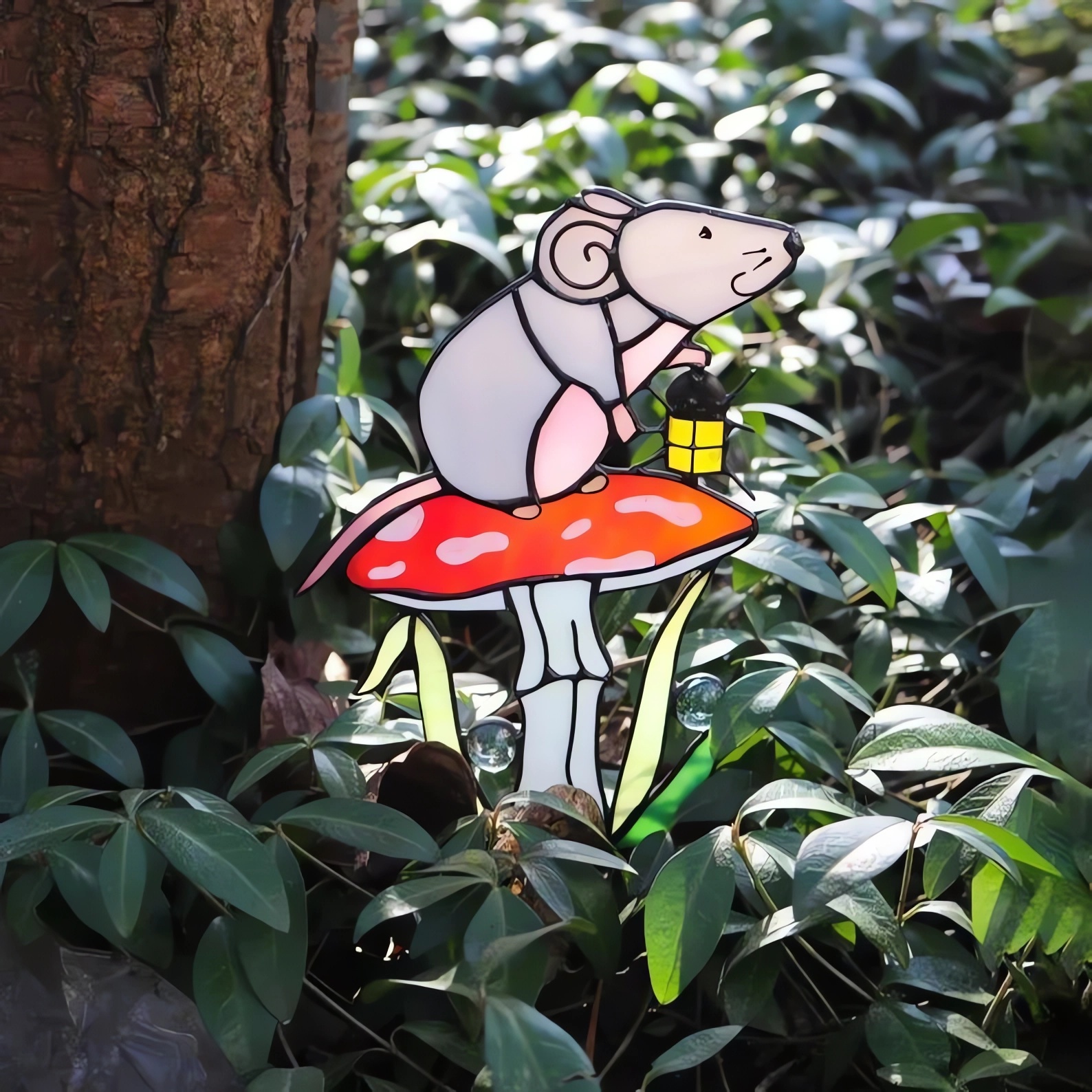 Plant Stake Frog Decor for Flowerpot