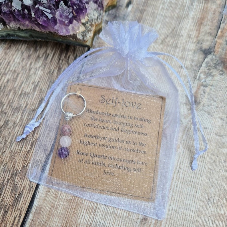 🎁Christmas Gift - Healing gemstone keyring💖