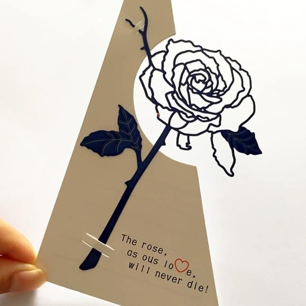 🌸Metal Rose Bookmark✨