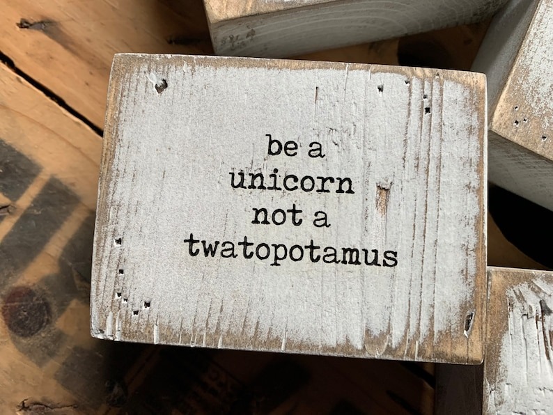 Co-workers Block Sign